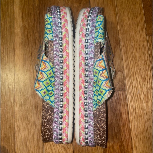 Jessica Simpson Shoes - Jessica Simpson platform dad sandal multicolor with studs